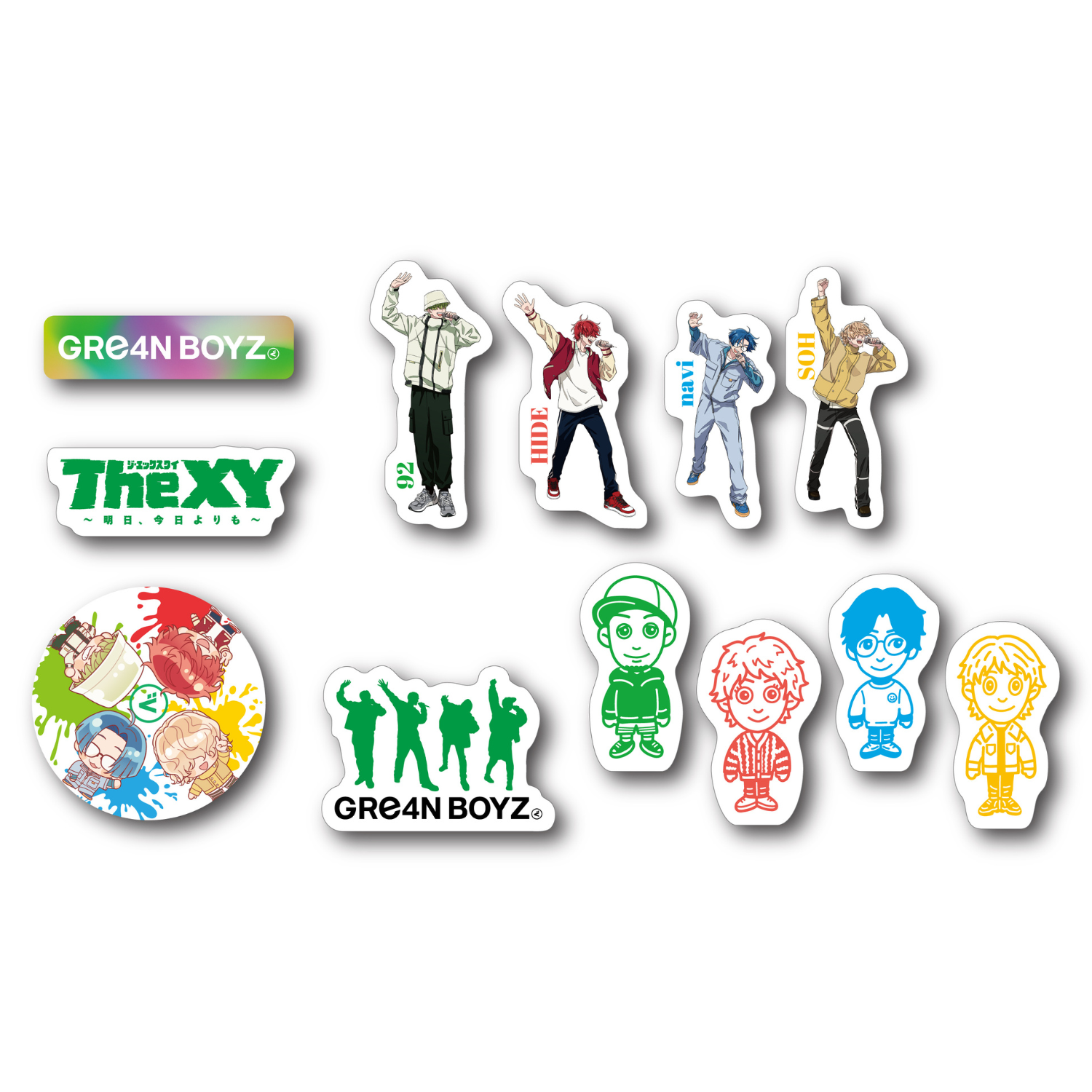 案件（C)フレークステッカーセット – GRe4N BOYZ OFFICIAL SHOP