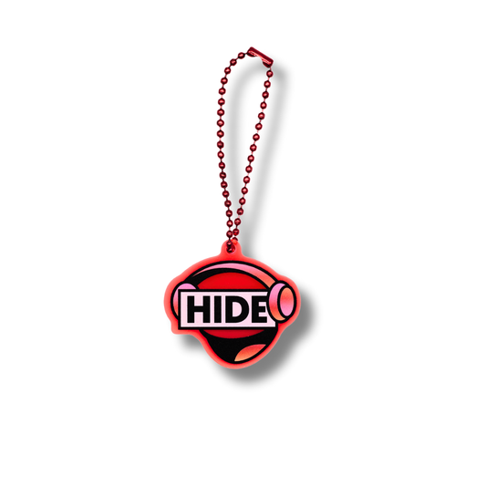 HIDEと【メンバーロゴアクリルキーホルダー（HIDE）】