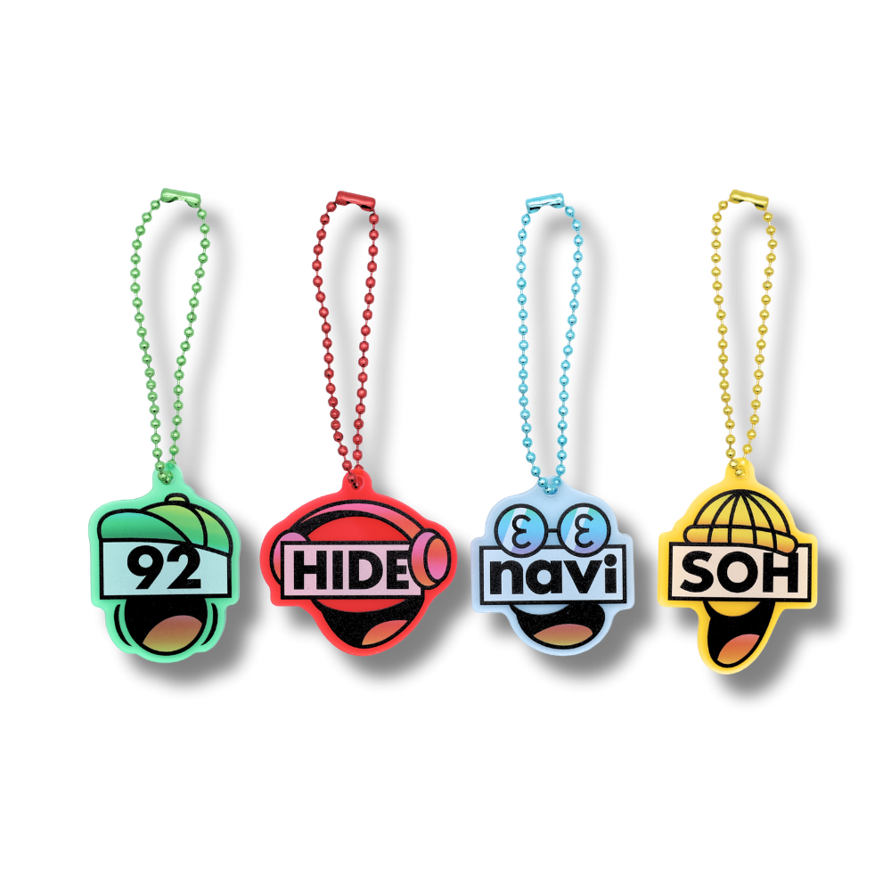 HIDEと【メンバーロゴアクリルキーホルダー（HIDE）】