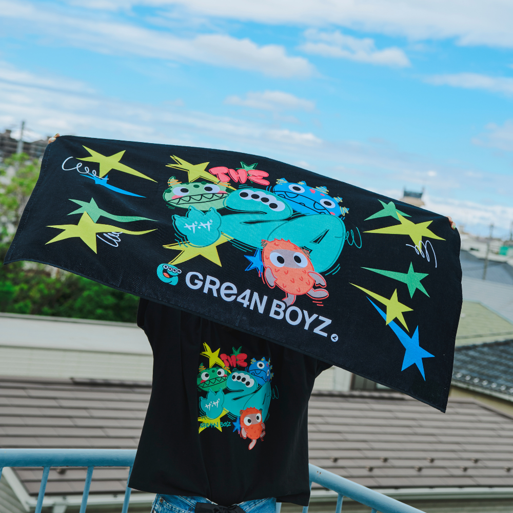 先日助けてもらった 鶴でございます。【バスタオル】 – GRe4N BOYZ