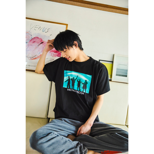 鳥木B【TシャツB　ブラック 】
